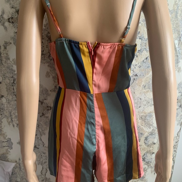 MULTICOLOURED STRIPPED ROMPER ! - Picture 4 of 5